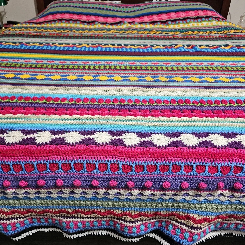 Breaking Bad Jessie Pinkman Handmade Crochet By Me As We Go‎ Stripey Blanket 3D